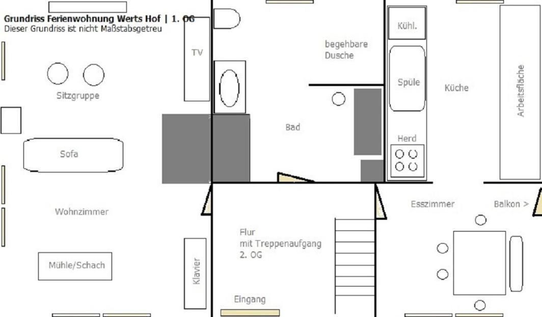 WERTS HOF gemütliche Ferienwohnung 1 Rauschenberg Habitación foto